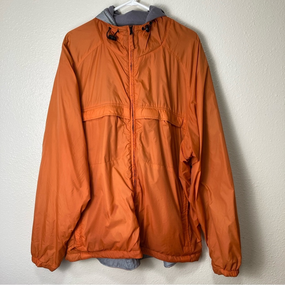 Premo Men’s  Full Zip Hoodie Jacket Utility Pockets Orange XXL